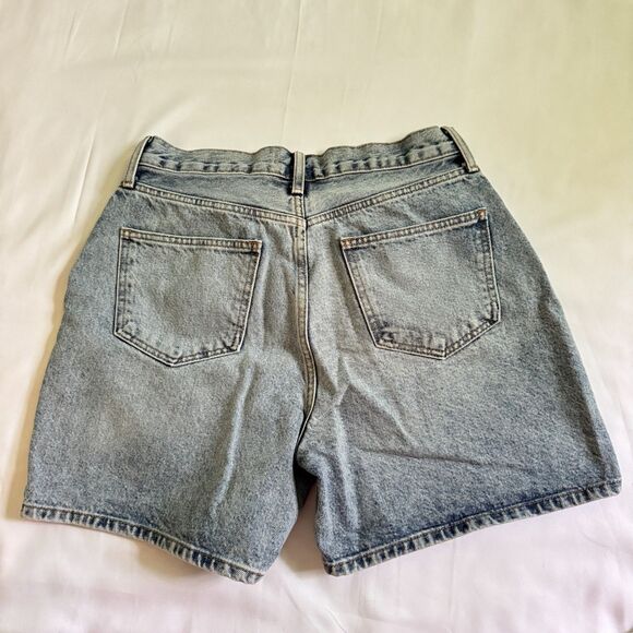 Forever 21 Crossover High Rise Denim Shorts Size 30 - Picture 3 of 7
